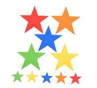 YARNOW 10pcs Star Shaped Outdoor Spot Markers Non Slip Directional Carpet Markers for Agility Training Gym Sports Classroom Activities for Multi Sport Use