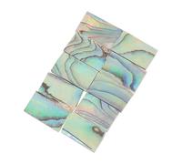 YARNOW 10Pcs Synthetic Abalone Shell Inlay Strips for Guitar Sound Hole Decoration, DIY Craft Material, Assorted Colours