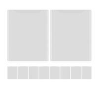 YARNOW 10pcs White Pp A4 File Folder Document Paper Container for Office Use with Unique Style Sturdy Plastic File Protector for Storing Heavy Examination Papers and Collecting Messy