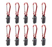 YARNOW 10pcs Windproof Outdoor Tent Clips with Sturdy Plastic and Aluminum Alloy Material, Portable Tarp Clamps to Firmly Hold Canopy and Tent for Camping and Outdoor Use