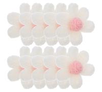 YARNOW 10pcs Woolen Yarn Flower Shape Patches for Clothing Creative Delicate Shape Design Rich Details Decorative and Repairing Sewing Accessories for Repair Projects