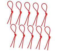 YARNOW 10pcs Yangqin Elastic Accessories Dulcimer Hammer Rubber Tube Red Thick Musical Instrument Replacement Parts
