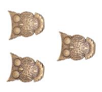 YARNOW 10sets Retro Owl Zinc Alloy Snap Button Fasteners with Backing Base Antique Bronze Closure for Bags Wallets Crafts and Fade-Resistant Clasps for Sewing Projects and Halloween