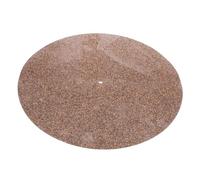 YARNOW 12-inch Cork Vinyl Record Mat 297mm Diameter Non-groove Turntable Slipmat Record Pad Anti-vibration Cushion for Home Audio Playback