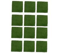 YARNOW 12 Pcs Washable Chicken Nesting Box Pads Simulated Grass Turf Durable Plastic Material Practical Coop Accessories for Hens and Brooder Boxes