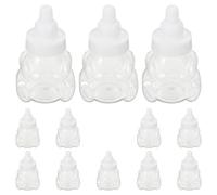 YARNOW 12pcs Bear Shaped Small Candy Boxes Plastic Party Sweets Storage Containers Versatile Design Stylish Decorative Candy Holders for Home and Birthday Celebrations