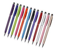 YARNOW 12pcs Capacitive Screen Touch Pen for Tablet and Phone, Lightweight Aluminium Stylus Drawing Pen with Quick Interaction, for Office Use and Checking Your Email Random Color