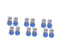 YARNOW 12pcs Cotton Pet Socks for Dogs Comfortable Knitted Ankle Socks Random Colors Protect Paws from Scratches for Indoor and Outdoor Use