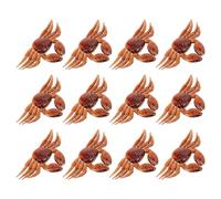 YARNOW 12pcs Crab Fishing Lures Soft Artificial Pvc Baits Crab Shaped Resilient Repeat Use Simulation Lure Bait for Freshwater Rivers Fishing