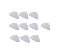 YARNOW 12pcs Electric Guitar Stainless Steel Picks Double-sided Shiny Surface Bass Plectrums for Ukulele