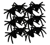 YARNOW 12Pcs Fake Hairy Spider Decorations for Halloween Creepy Indoor Props Realistic Furry Spiders for Parties Carnivals and Pranks Halloween Decor