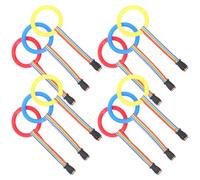 YARNOW 12pcs Lost Leash for Kindergarten Line Rope Detachable Handles Montessori Walking Rope for Classroom Transition Outdoor Walking for Toddlers Round Handle