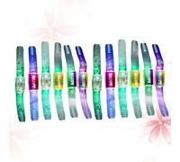 YARNOW 12PCS Luminous Bracelets Colorful LED Flash Wristbands for Concerts Parties for Runners Cyclists and Events