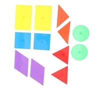 YARNOW 12Pcs Magnetic Geometry Shapes for Geometric Learning Tool Fun Sorting Educational for Preschool Develops Fine Motor Skills Geometry Understanding