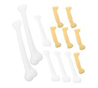 YARNOW 12pcs Mini Halloween Bones Realistic Small Plastic Fake Bone Props for Excavation Caveman Cosplay Party Decorations Interactive Family Fun and Archaeology Craft Supplies