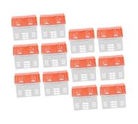 YARNOW 12Pcs Miniature Farm Figure Realistic Tiny House Model for Micro Landscape Decoration Western Style Mansion Dollhouse Accessories Detailed Design