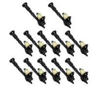 YARNOW 12pcs Miniature Street Lamp Posts for Micro Landscape, Resin Small Decorative Outdoor Post Lights, Mini Model House Lamps for Garden Sculptures and Dollhouse Accessories