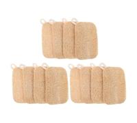 YARNOW 12pcs Natural Loofah Dish Scrubbers for Kitchen Loofah Sponges for Dishes Soft Palm Brush for Bottle and Sink Cleaning