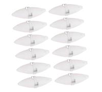 YARNOW 12pcs Pet Grinding Cuttlefish Bone Chew with Hooks Buckle for Hamsters Guinea Pigs Rabbits Parrots Natural Calcium Supplement Aid for Small Animals