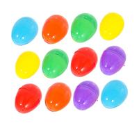 YARNOW 12pcs Plastic Easter Egg Decorations Festival Ornaments for Home and Garden Party Scene Layout Holiday Adornments Random Color