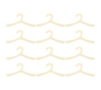 YARNOW 12Pcs Plastic Pet Clothes Hangers 19Cm Mini Dog and Cat Coat Drying Rack Small Pet Clothes Organization for Wardrobe Storage