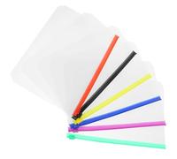 YARNOW 12pcs PVC Zipper Binder Pouches for Scrapbooking and Play, Practical and Sturdy A5 Loose Leaf Notebook Zip Bags with Stylish Assorted Colours