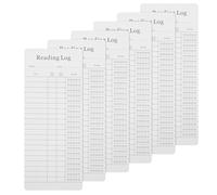 YARNOW 12pcs Reading Log Bookmark Book Tracker Bookmark Book Essentials for Readers Elegant White Coated Paper Tracking Reading Progress Enthusiasts