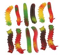 YARNOW 12Pcs Realistic Caterpillar Crawling Insects for Halloween Pranks Educational Play and Garden Decor Random Styles for Creative Imagination and Fun