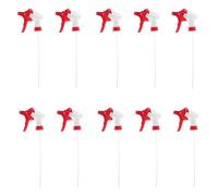 YARNOW 12Pcs Red Manual Trigger Spray Nozzles for Garden Watering Cans and Hose, Replacement Adjustable Spray Heads for Outdoor Gardening and Plant Care