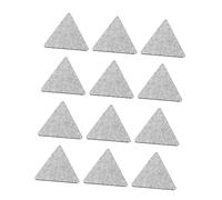 YARNOW 12pcs Self Adhesive Triangular Acoustic Panels Grey Felt Sound Insulation Board for Home Office Studio Use Easy Installation Decorative Wall Art