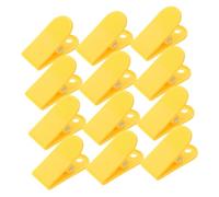 YARNOW 12pcs Treadmill Key Replacement Clips Yellow Emergency Stop Safety Switch Clamps Spring Loaded for Running Machine Fitness Equipment Accessories