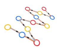 YARNOW 12pcs Walking Leash with Quick Release Buckle and Anti-Lost Feature, Nylon and Plastic Outdoor Safety Harness with Colored Loops for Parks and Malls