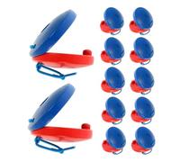 YARNOW 12PCS Wooden Castanets for Lightweight Wood Hand Clappers in Bright Colors Safe Percussion Instruments for Early Childhood Rhythm Learning and Group Music Activities