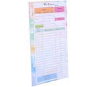 YARNOW 14 Sheets Loose Leaf Punched Paper Refills Budget Planner Inserts 6-hole Thickened Paper Versatile Efficient Budget Management Colourful Monthly Weekly Planner Refill for Occasions