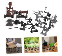 YARNOW 14pcs Plastic Soldier with Chariot and Archers Safe Material Educational War Model for Role Play and Hand-eye Coordination Development