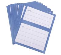 YARNOW 150Pcs Blue Paper Mailing Labels Strong Adhesion Ample Writing Space Envelope Label for Office Use Returns