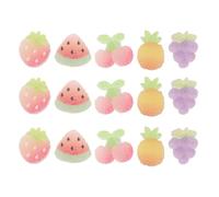YARNOW 15pcs Fruit Shoe Clips Set - Detachable Watermelon Strawberry Grape Pineapple Cherry Charms for ’s Sneakers, DIY Shoe Accessories Decoration