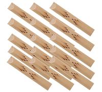 YARNOW 15pcs Handcrafted Bamboo Whistles for Lightweight Small Musical Instruments with Sustained Sound Cute Animal Call for Birthday and