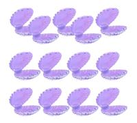 YARNOW 15pcs Purple Seashell Candy Storage Containers with Versatile Storage and Decorative Pp Material, for Home Decor and Travel Party Favor Treat Boxes