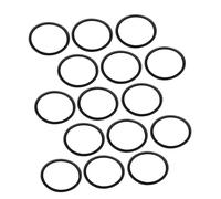 YARNOW 15Pcs Rubber Anti-Collision Rings for Small Trumpet Instruments and Cornet, Easy Installation Noise Reduction Tuning Slide Buffer Stopper Rings in Black