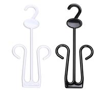 YARNOW 15pcs White Plastic Shoe Display Hooks Lengthened and Thickened for Shoes and Scarves, Space Saving Compact Drying Rack Suitable for Supermarket and Shop Organising