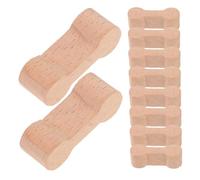 YARNOW 15pcs Wooden Train Track Connectors Bone Shaped DIY Adaptors for Stable Creative Layouts Compact Lightweight Wooden Accessories Compatible with Major Railway