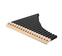 YARNOW 16-note Traditional Pan Flute in Natural Brown for Beginners and Students, Chinese Folk Wind Instrument for School Music Teaching and Performance