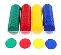YARNOW 160pcs Plastic Bingo Tokens for Classroom Rewards and Math Counting Games Game Chips for Educational Incentives Interactive Learning Tools for Student Motivation and Pretend Play