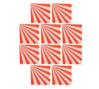 YARNOW 16pcs Striped Disposable Party Napkins with Printed Design Individually Packaged Beverage and Dessert Serviettes for Weddings Receptions and Outdoor Events and Portable Guest