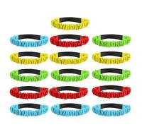 YARNOW 16pcs Three Legged Race Bands for Soft Elastic Straps with Fabric Outer Colorful Team Relay Bands for Outdoor Birthday Parties Carnival Field Day Backyard and Team Building Games
