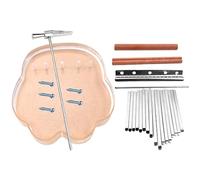 YARNOW 17 Keys Acrylic Kalimba Finger Piano DIY Kit, Easy to Assemble and Learn, Portable Musical Instrument for Beginners and Children, Thumb Piano for Music Education