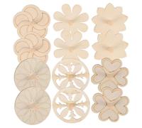 YARNOW 18pcs Unfinished Wooden Gyro for DIY Painting Craft Creative Blank Wood Tops Fun and Lightweight Design for Hand Eye Coordination Activities