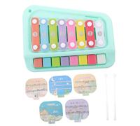 YARNOW 1PC Cartoon Serinette Hand Knock Piano for Early Educational Musical with Rapping Hammer Music Score Percussion Instrument for Childrens Development Random Color