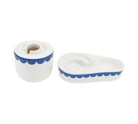YARNOW 1pc Ceramic Drinking Fountain Hamster Dog Water Bottle Rabbits Pet Bowl Rabbit Feeder Guinea Pig Heated Bunny Chick Hutch Pet Fountain Dispenser House Ceramics Blue